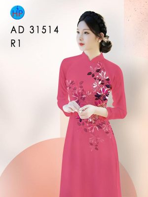 Vải Áo Dài Hoa In 3D AD 31514 30